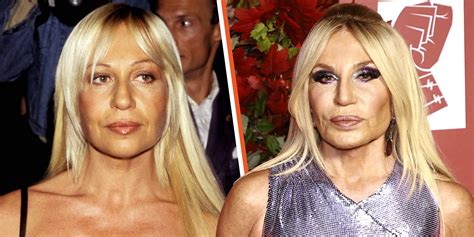 donatella versace 90s dress|Donatella Versace then and now.